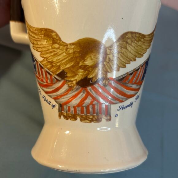 National Gallery of Art McCoy Pottery Spirit of 1776 Eagle Pitcher Canister Set - Picture 8 of 11